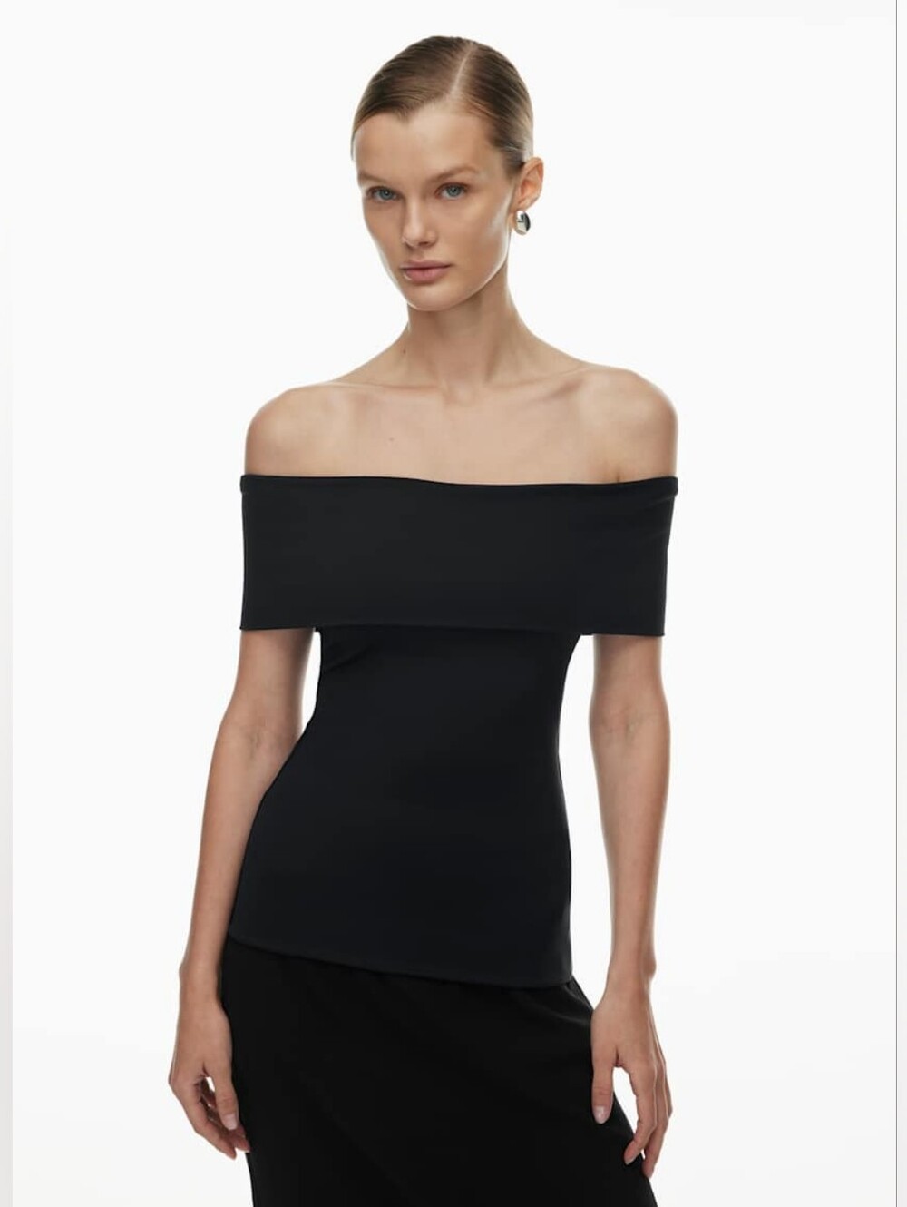 aritzia contour sleeveless off-shoulder hip top